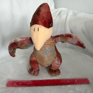Plush Pterodactyl Stuffed Animal Toy - Red and Brown